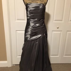 Pewter bridesmaids/ prom dress